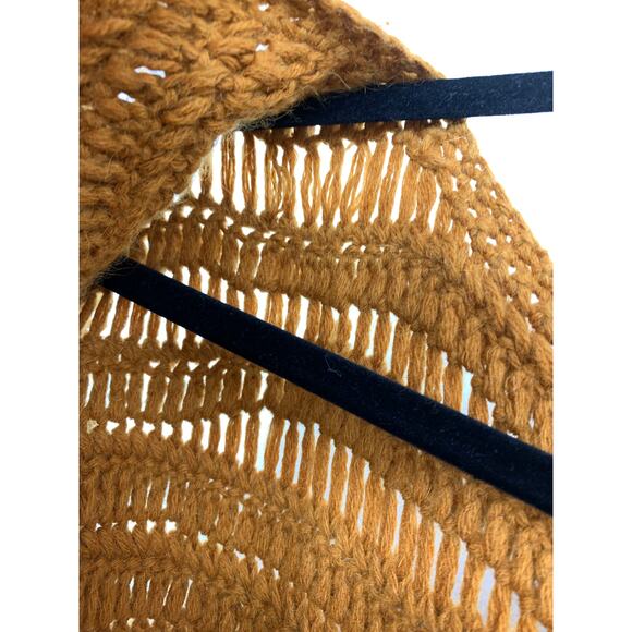 Stolen Girlfriends Club Duster Sweater Womens 10 Looped Yarn Burnt Orange - Picture 6 of 10